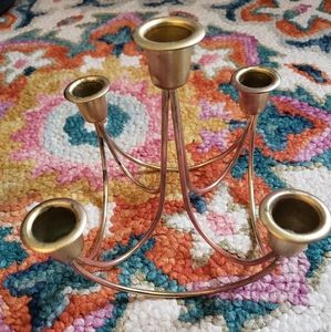 Brass multi candle holder